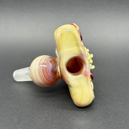 Pizza ash catcher 14mm 45° by Leviathan Glass - artisan detail