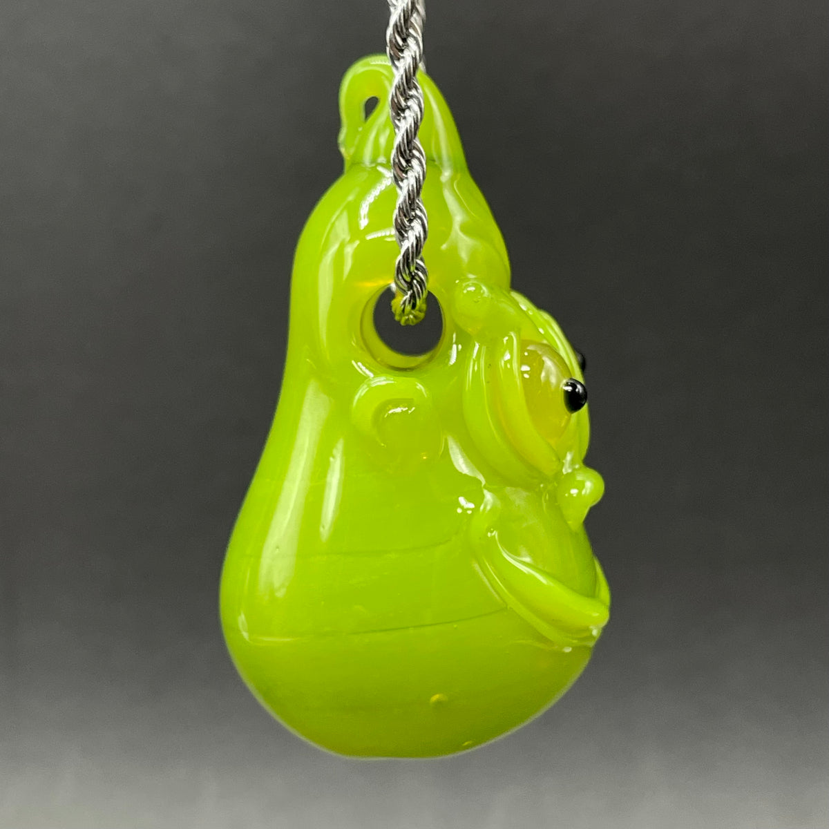 The grinch glass pendant