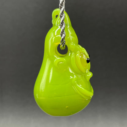 The grinch glass pendant
