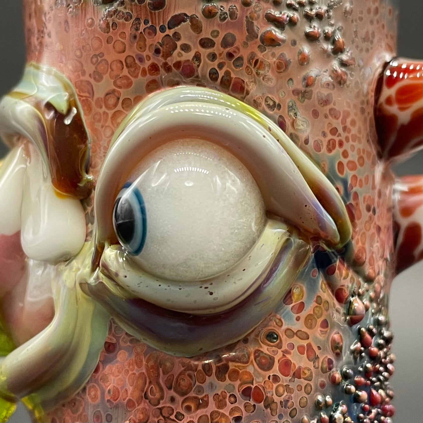 Hand-blown tongue demon shot glass - Leviathan Glass original