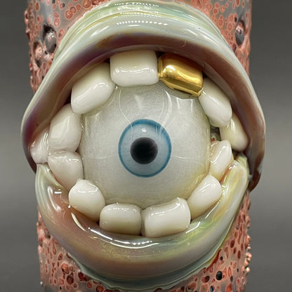 Lemmy kilmister shot glass by Leviathan Glass - artisan detail