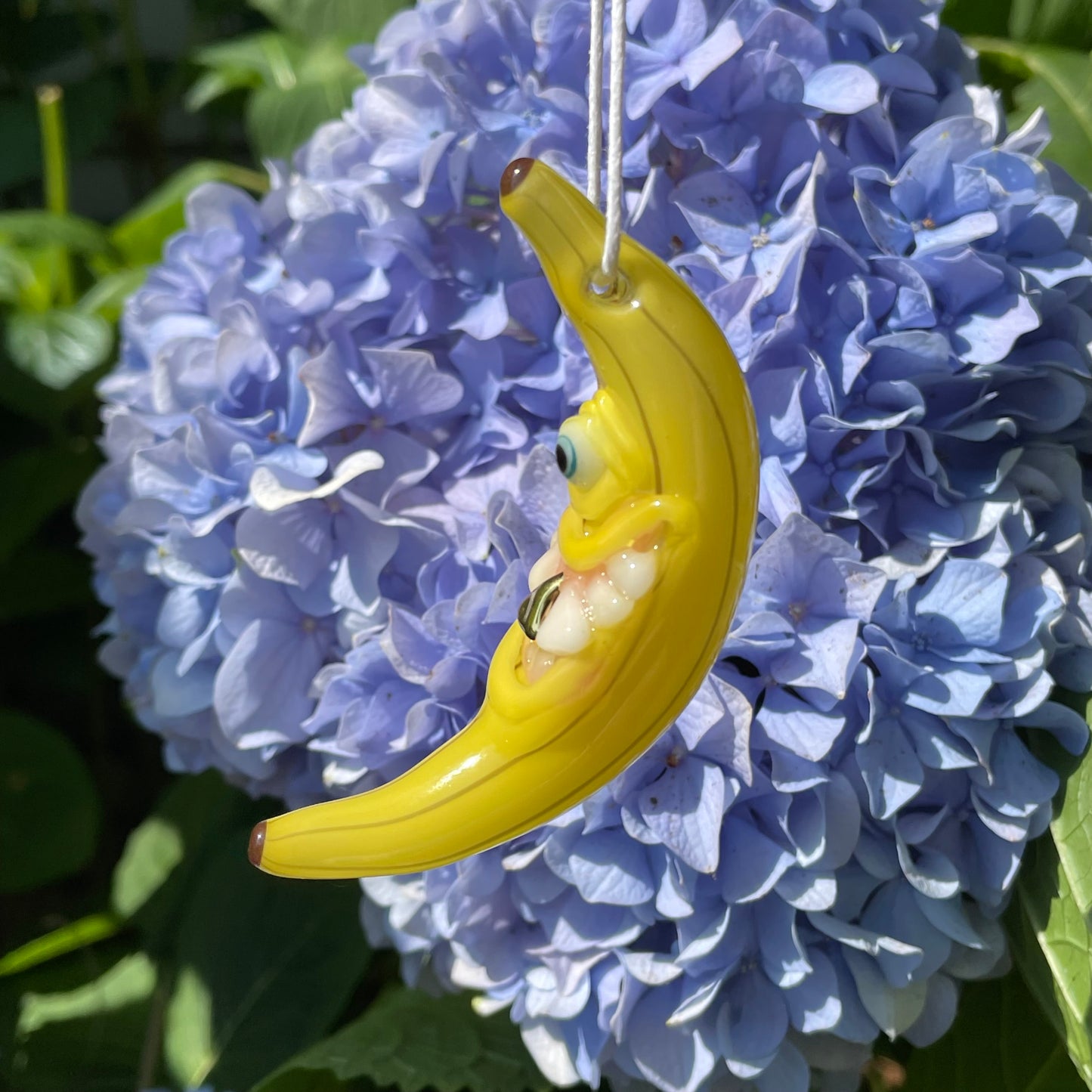 Premium Banana pendant - collectible glass art