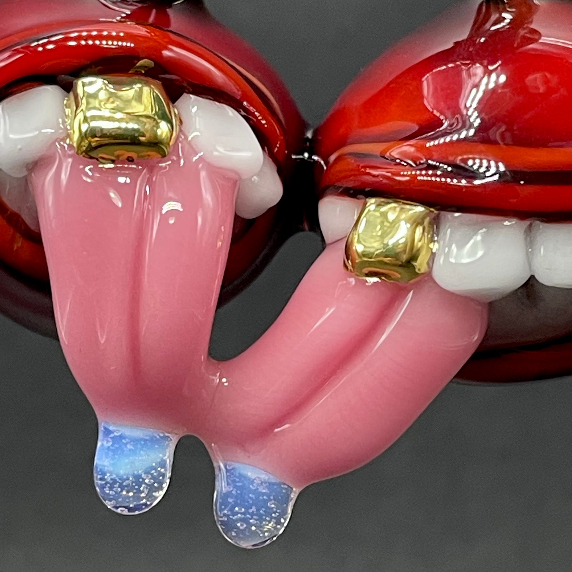 Premium Cherry lover pendant - collectible glass art