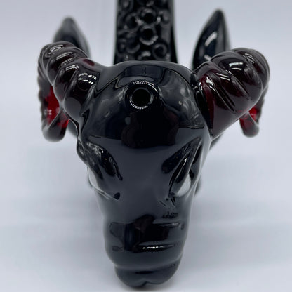 Hand-blown Demon dog Sherlock - Leviathan Glass original