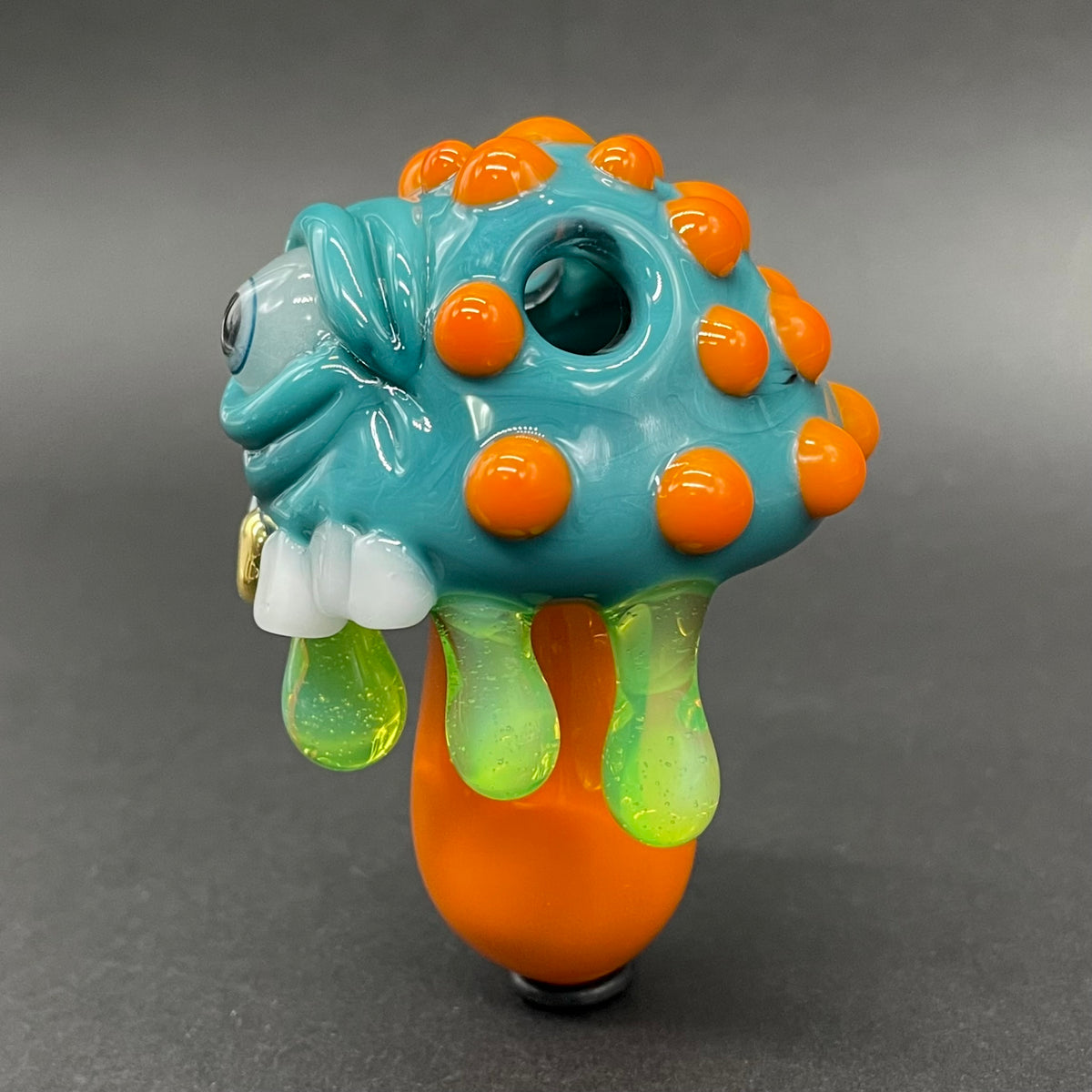 About last night glass mushroom pendant glass art - premium handcrafted piece