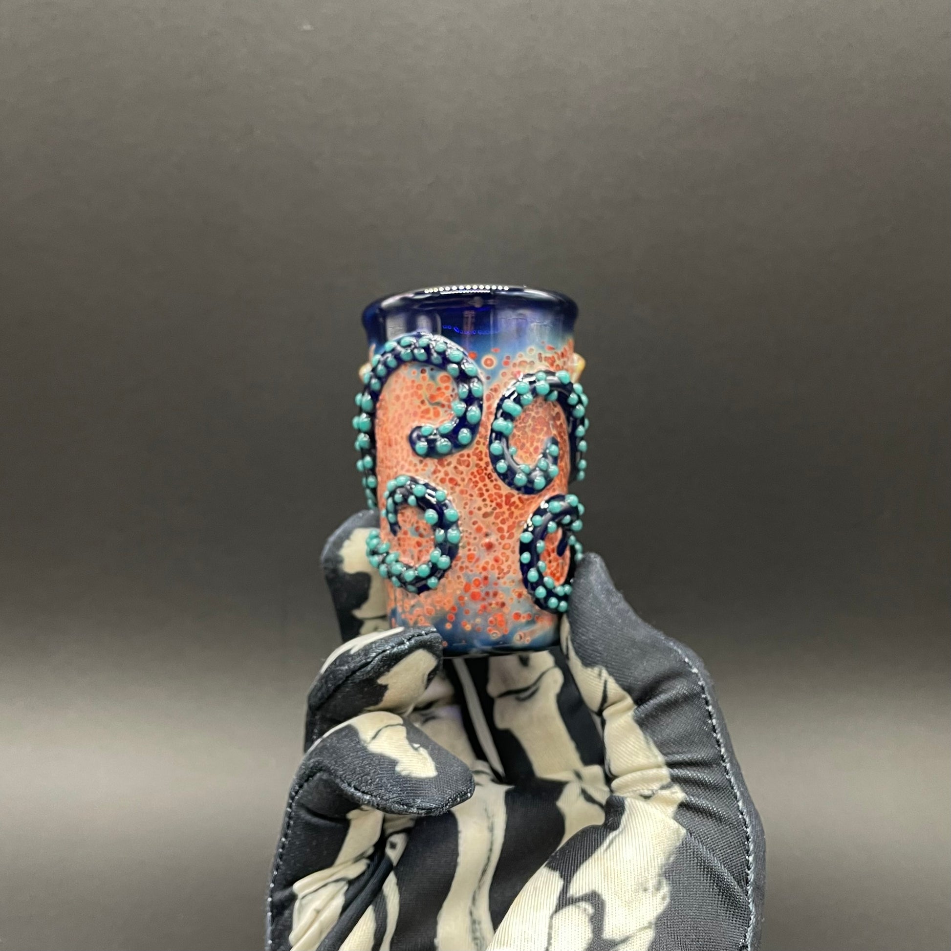 Hand-blown Sushi breath shot glass - Leviathan Glass original