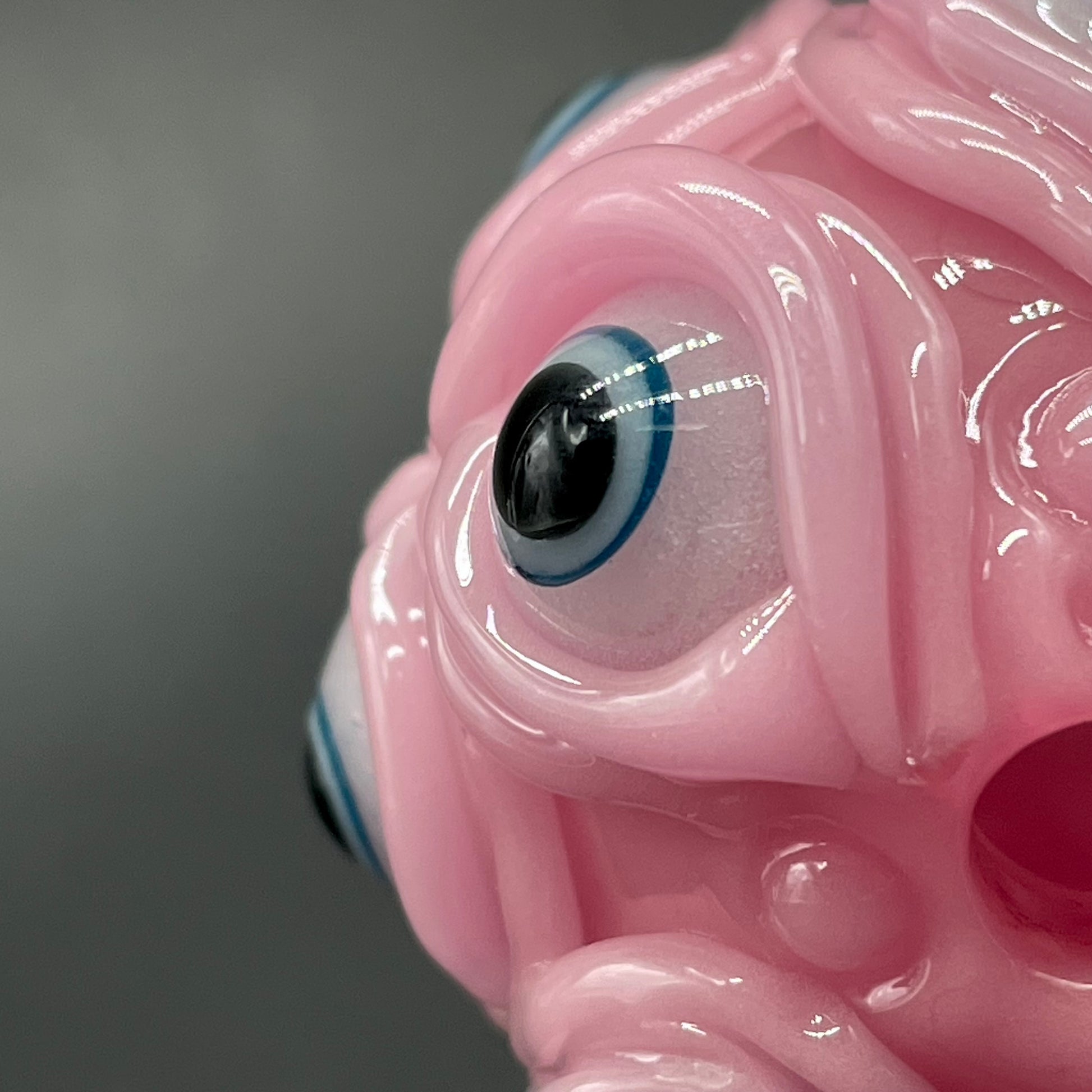 Hand-blown Pink Argus pendant - Leviathan Glass original