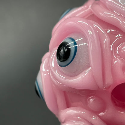 Hand-blown Pink Argus pendant - Leviathan Glass original
