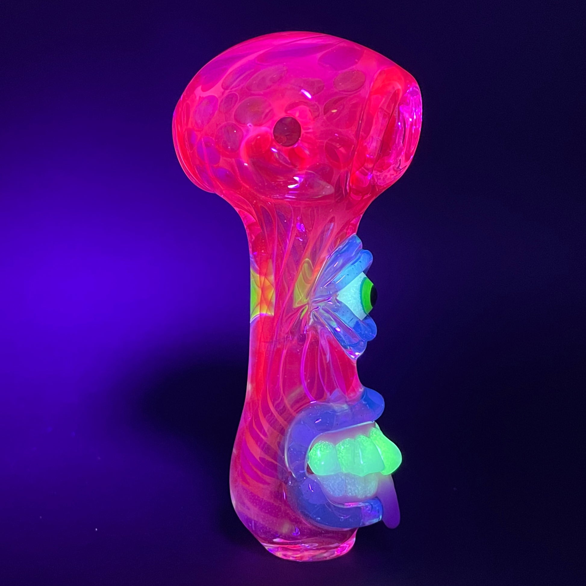 Premium UV inside out spoon - collectible glass art