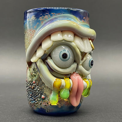 Hungry eyes monster shot glass