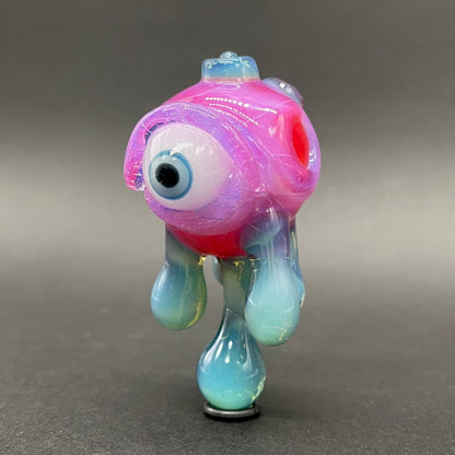 Drippy cyclops glass pendant
