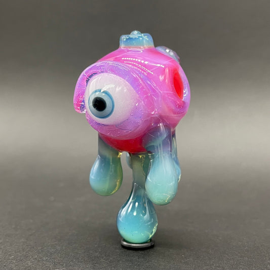 Drippy cyclops glass pendant