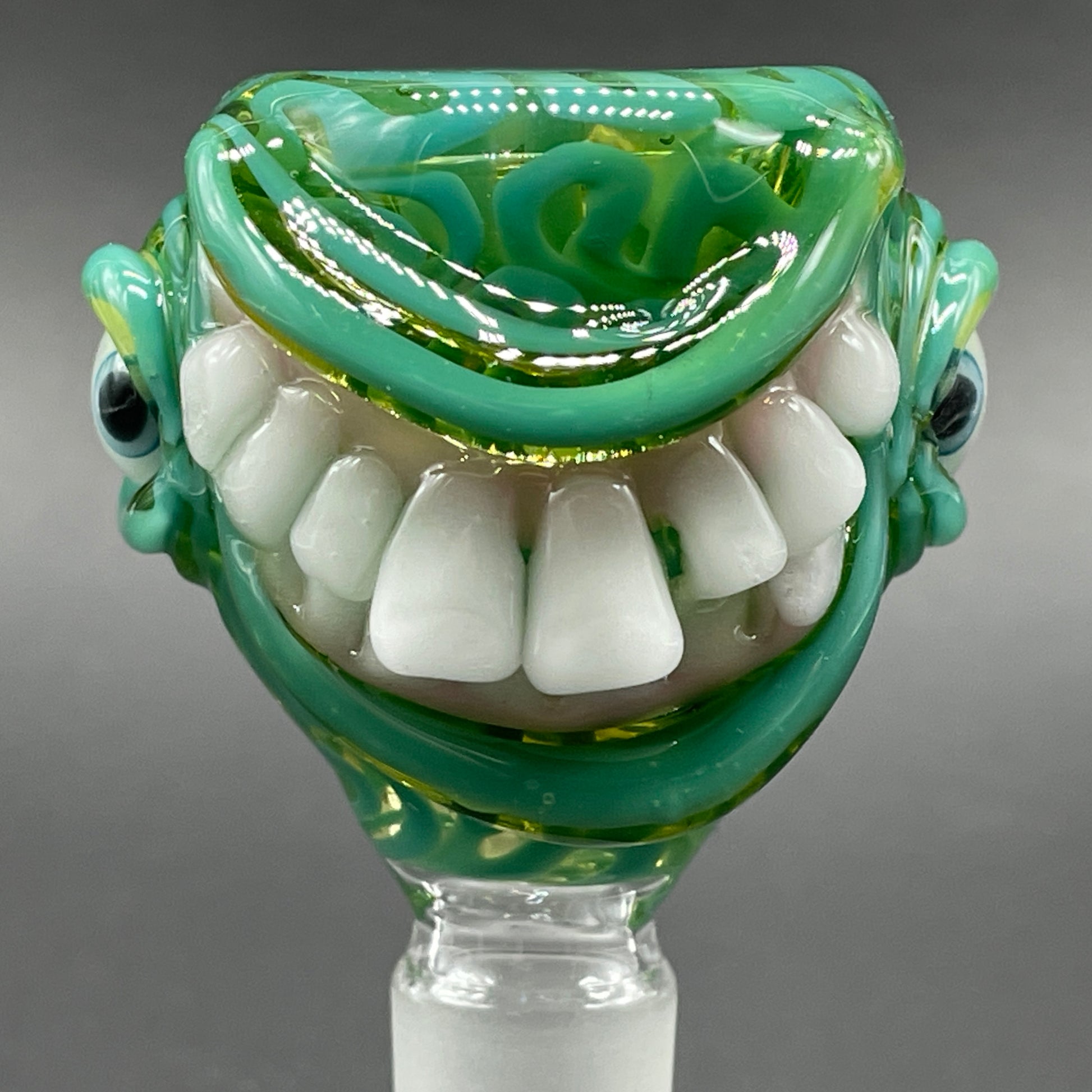 14mm uv smiley face slide craftsmanship - artisan glass work