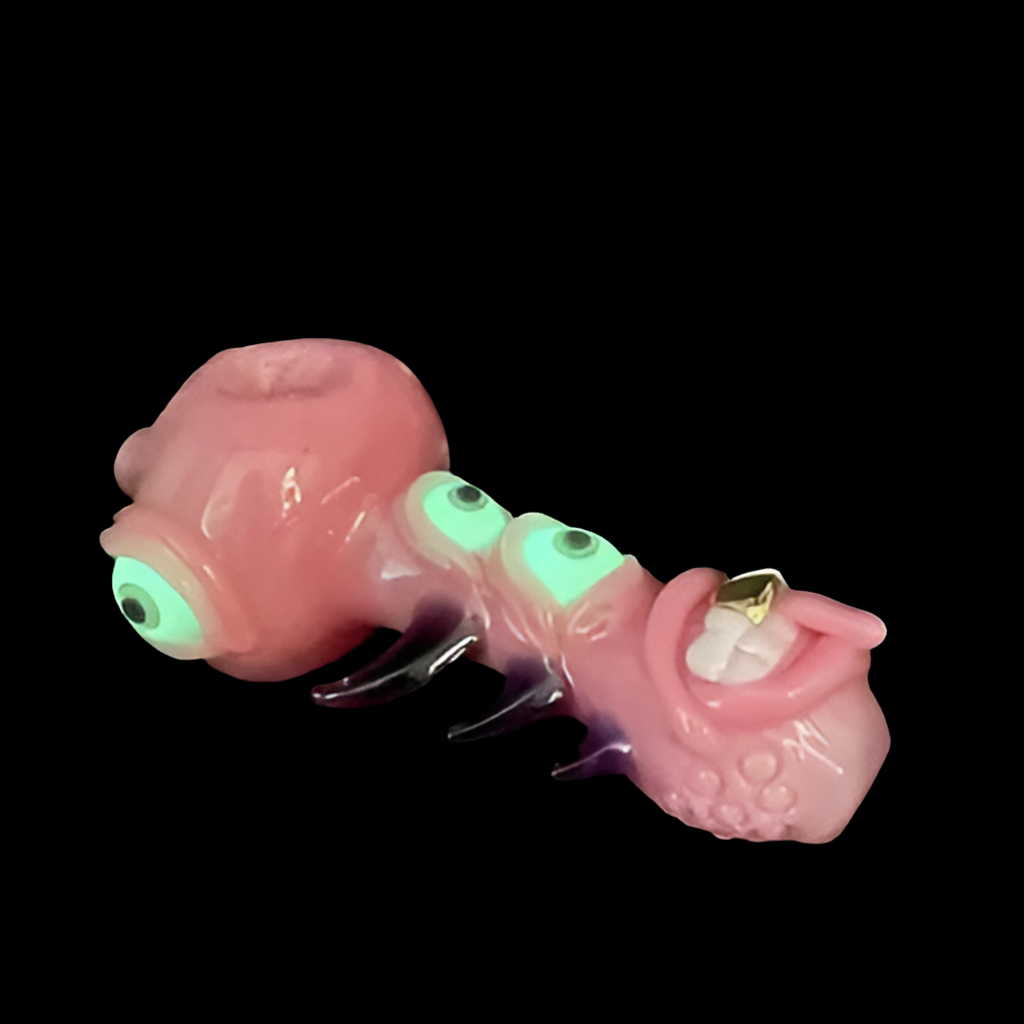 Premium full color blush spoon - collectible glass art