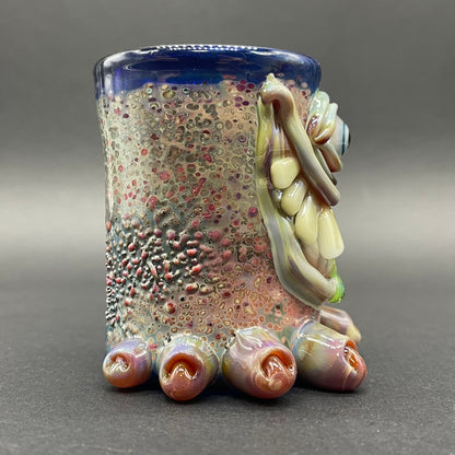 Hand-blown Twinkle toes shot glass - Leviathan Glass original