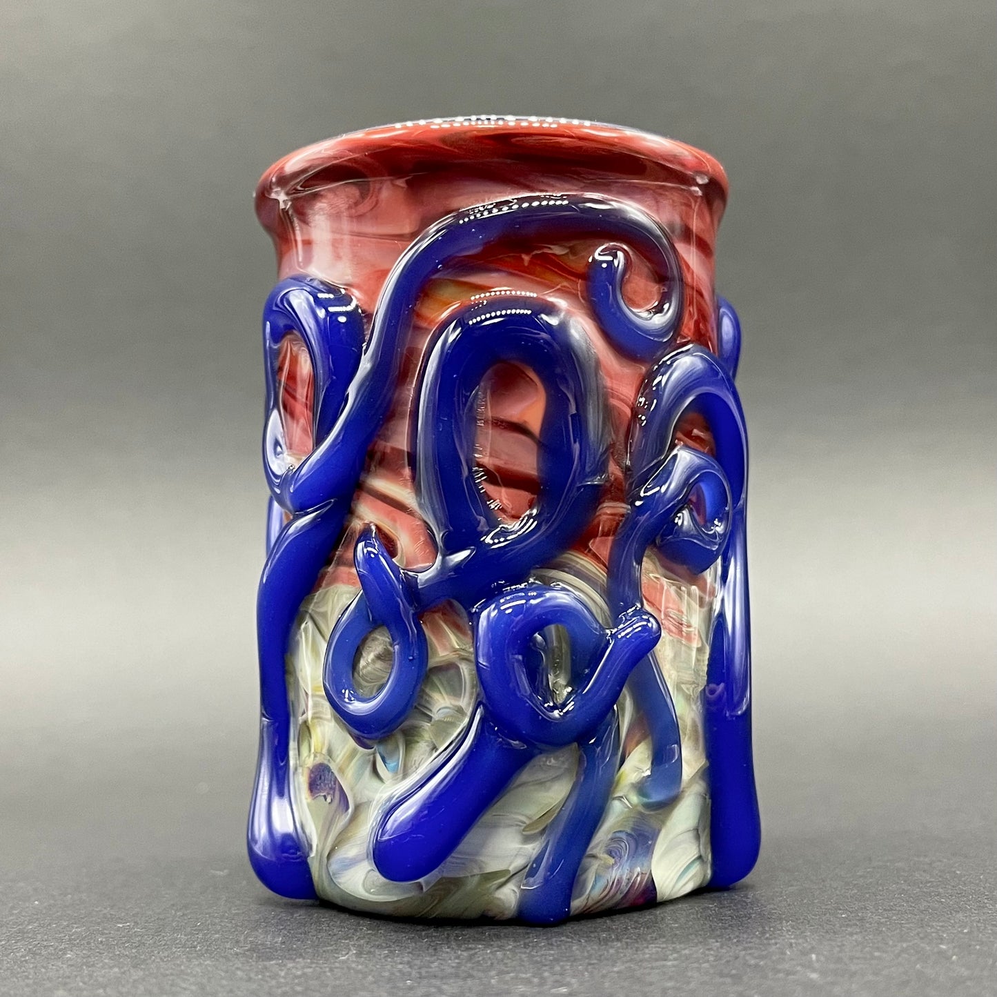 kraken glass cup glass art - premium handcrafted piece