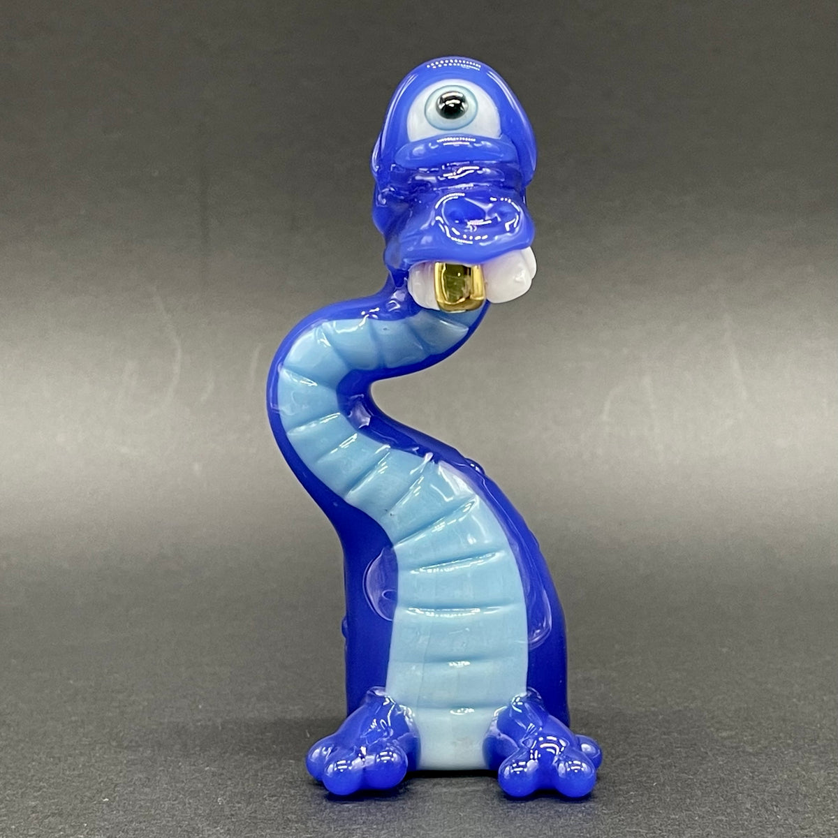 Cyclopsasarus glass pendant hand blown glass art - Leviathan Glass