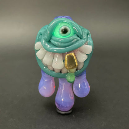 Dripping with sarcasm glass pendant