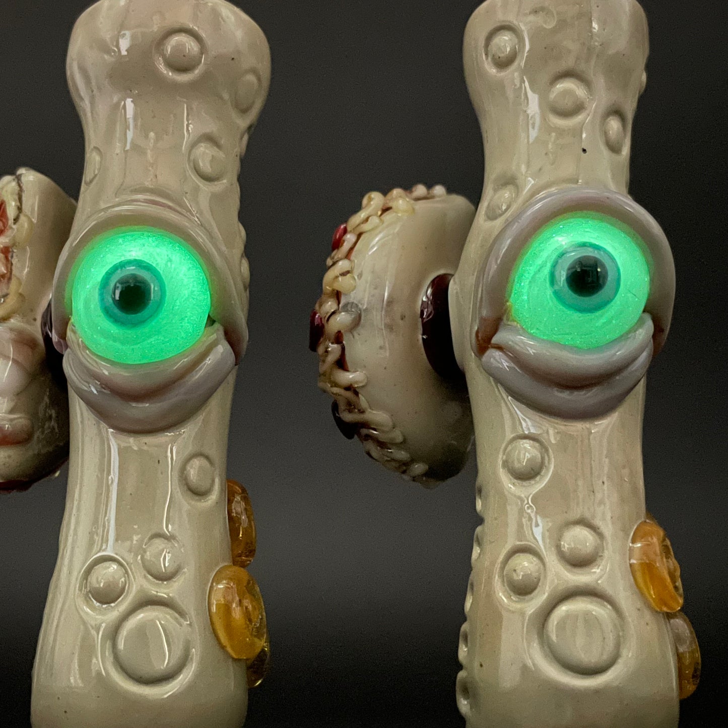 Hand-blown Pizza Is for Lovers – Matching Chillum Set - Leviathan Glass original