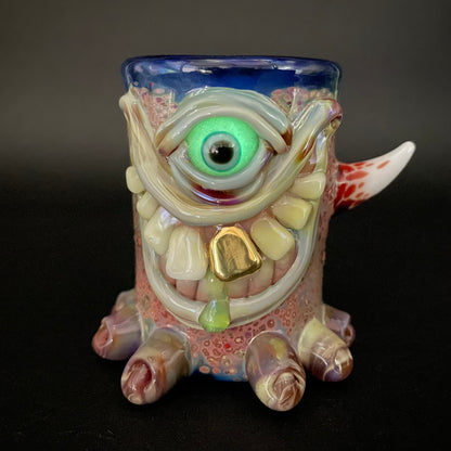 Twinkle toes shot glass glass art - premium handcrafted piece