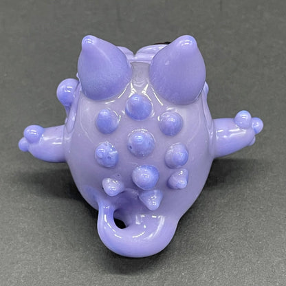 Hand-blown Gengar Pokémon glass pendant - Leviathan Glass original