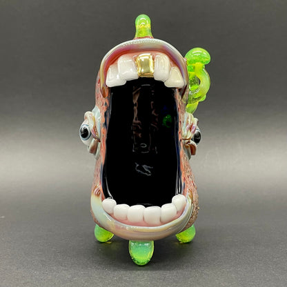 Leviathan Glass Screaming incense burner - hand-blown art
