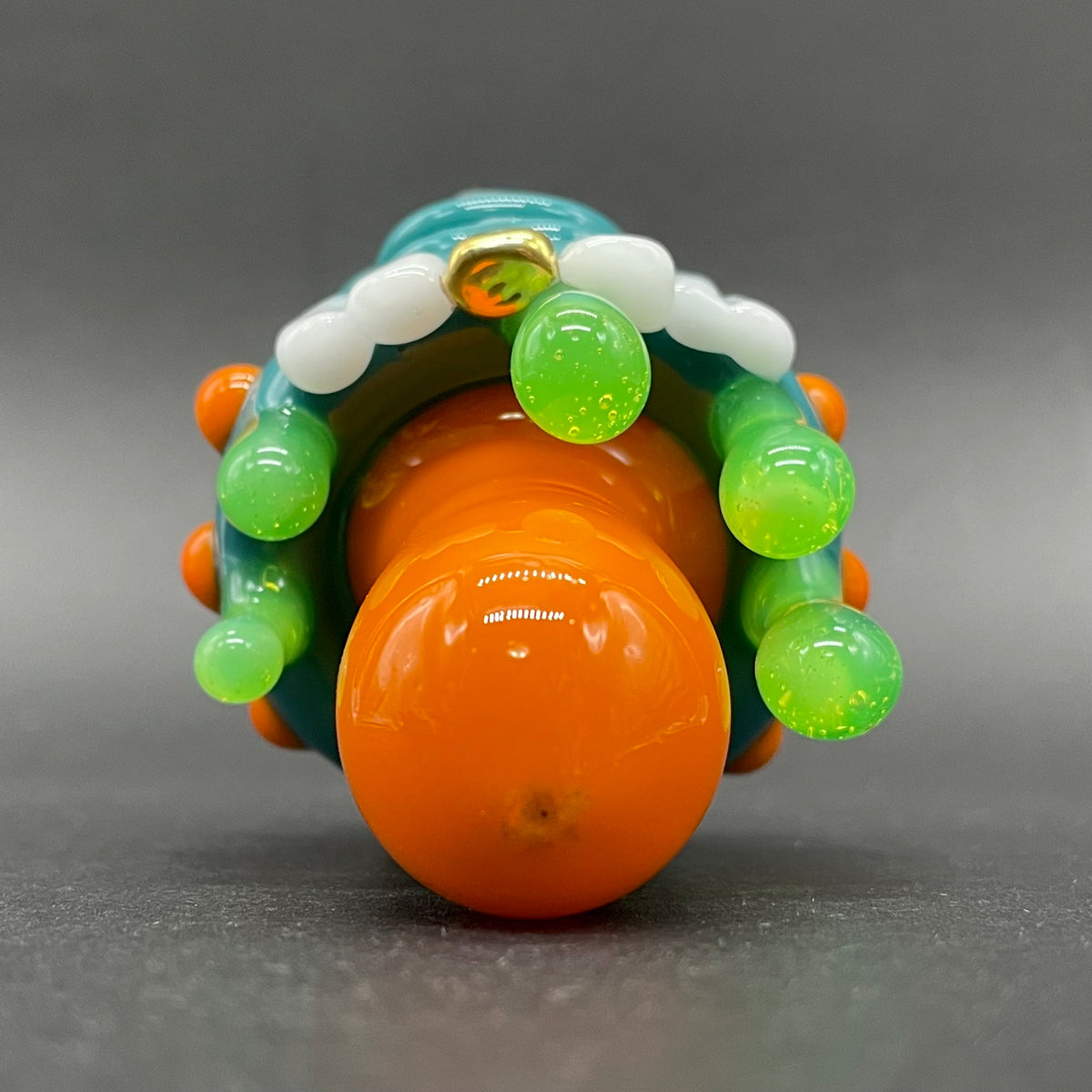 Hand-blown About last night glass mushroom pendant - Leviathan Glass original