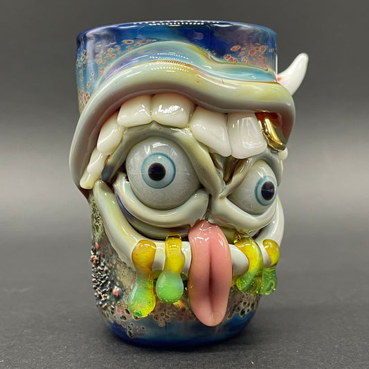 Hungry eyes monster shot glass