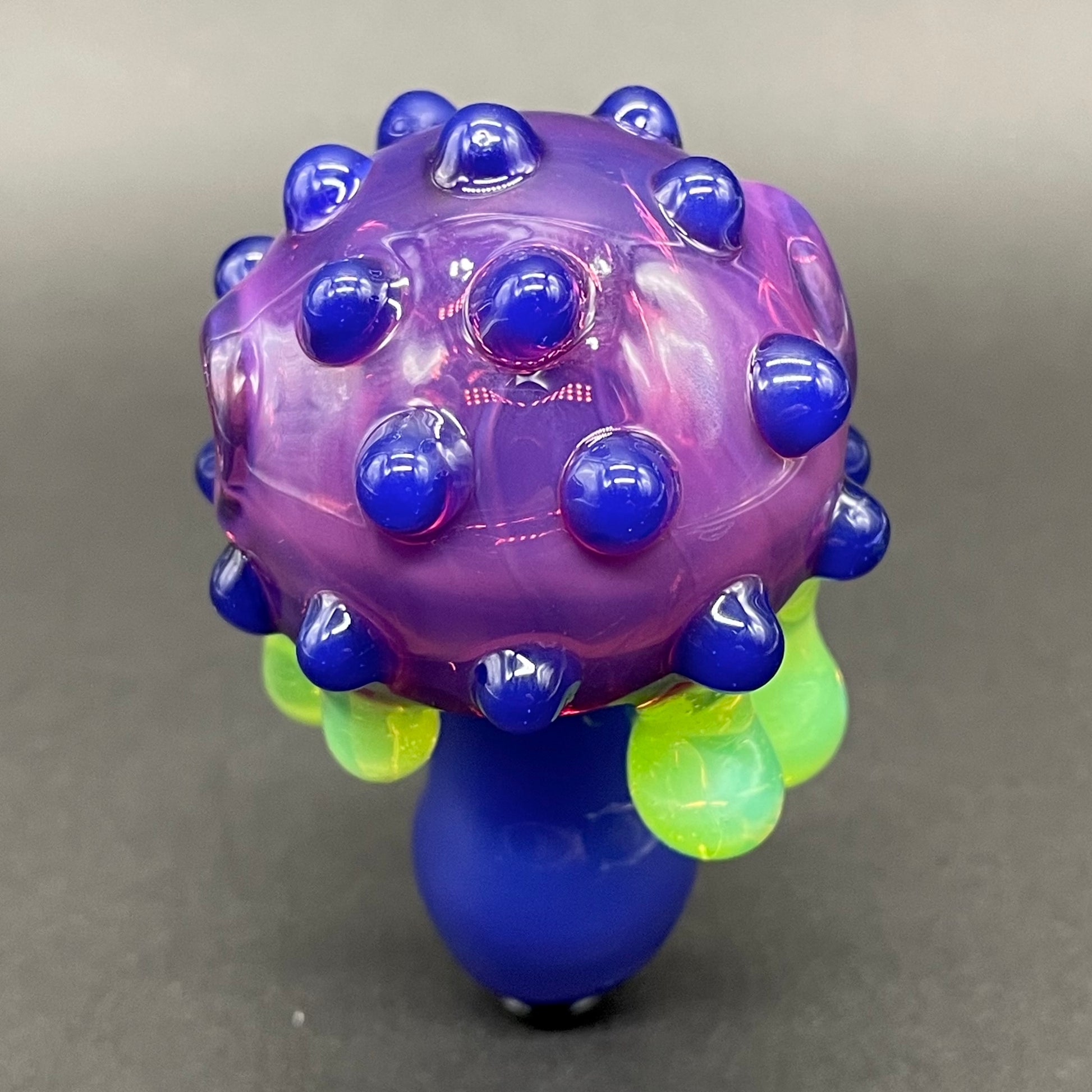 Hand-blown About last night glass mushroom pendant - Leviathan Glass original