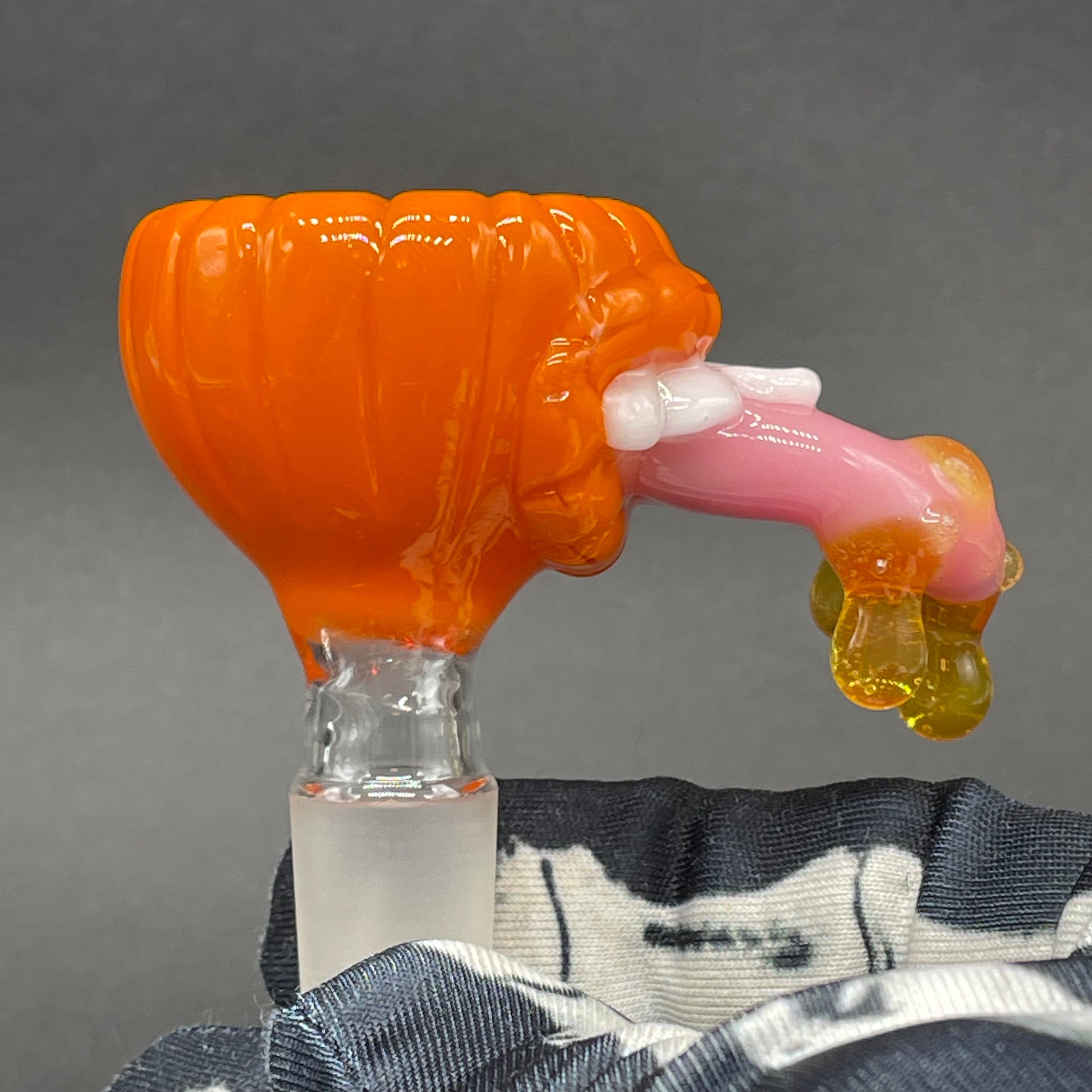 Premium 14mm drooling tongue slide - collectible glass art