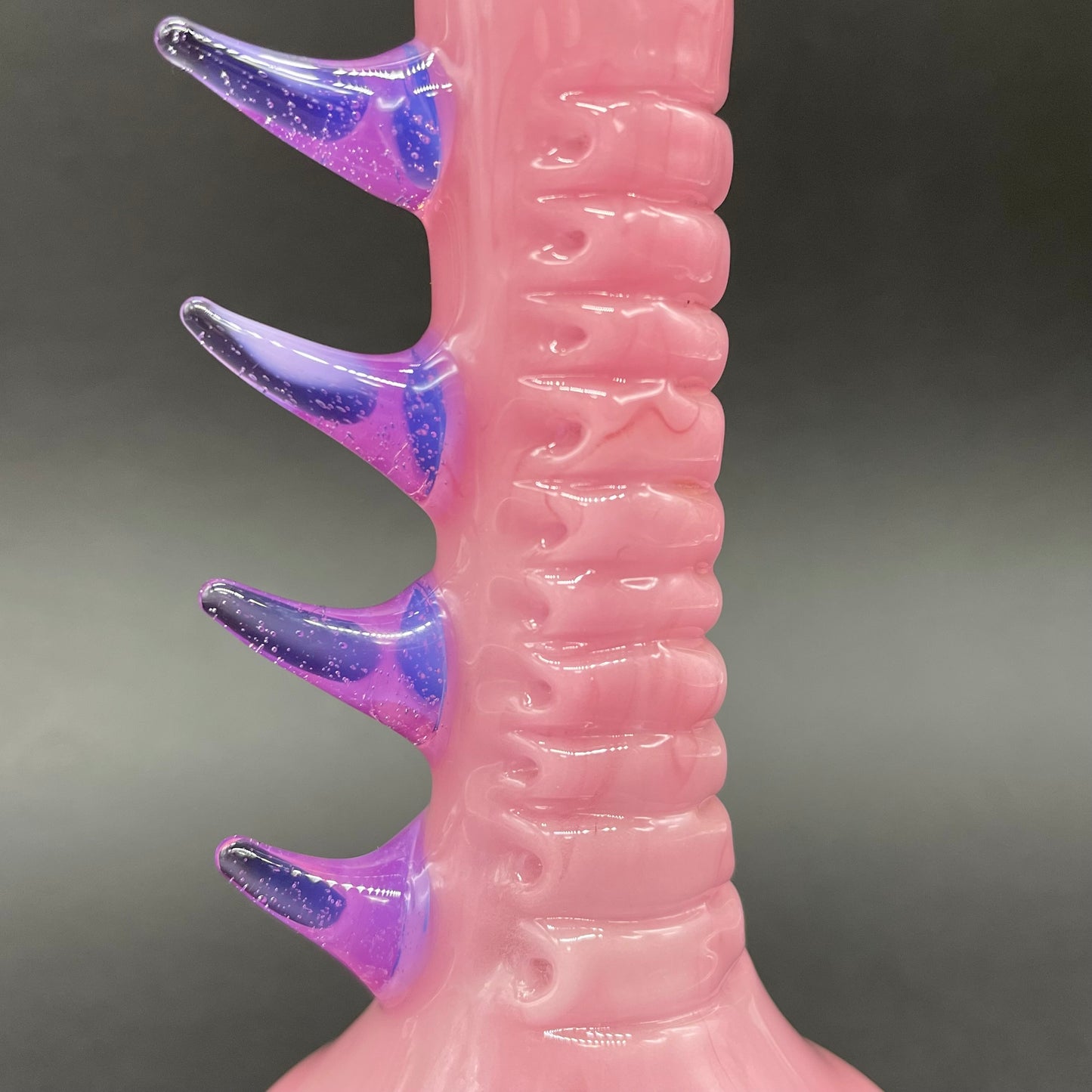 Hand-blown Pink tear Pensieve - Leviathan Glass original