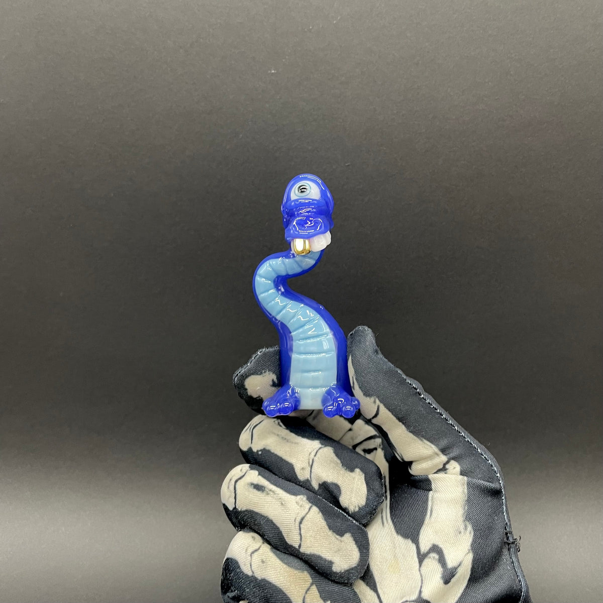 Cyclopsasarus glass pendant hand blown glass art - Leviathan Glass