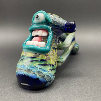 Leviathan Glass Screaming tentacle bubbler - hand-blown art