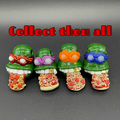 Hand-blown Glass Donatello ninja turtle pendant - Leviathan Glass original