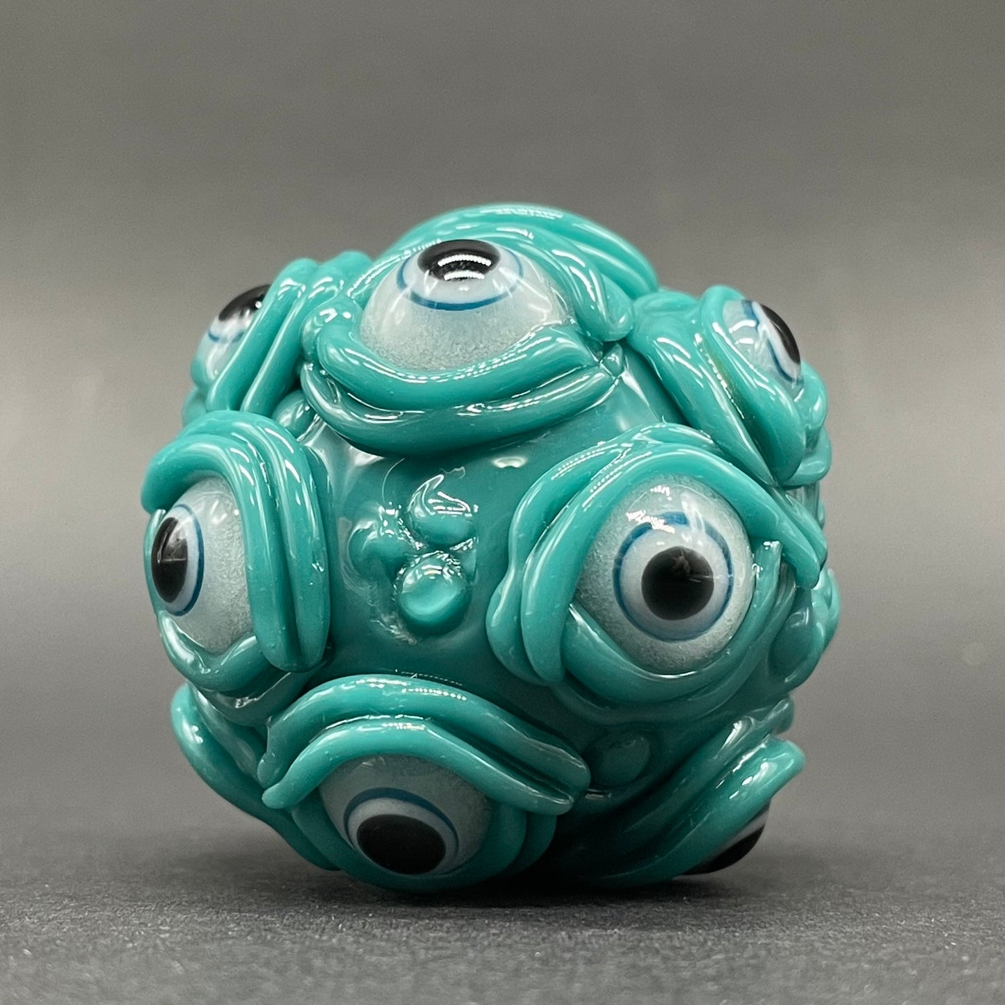 Hand-blown Agua azule Argus pendant - Leviathan Glass original