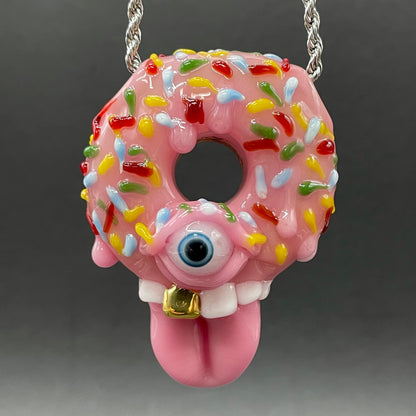 Hand-blown Mmmm doughnuts - Leviathan Glass original
