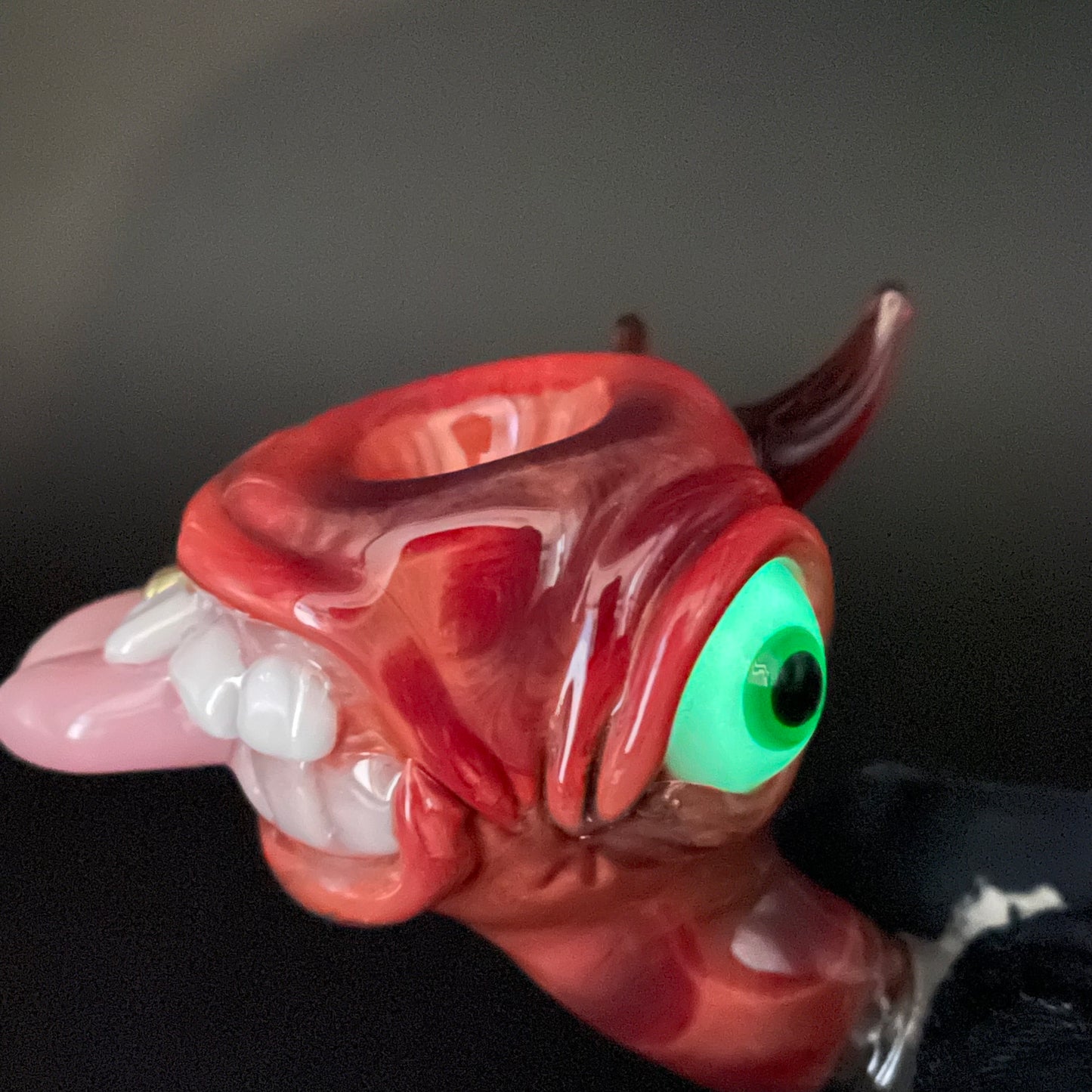 Hand-blown 14mm 45° single hole slide - Leviathan Glass original