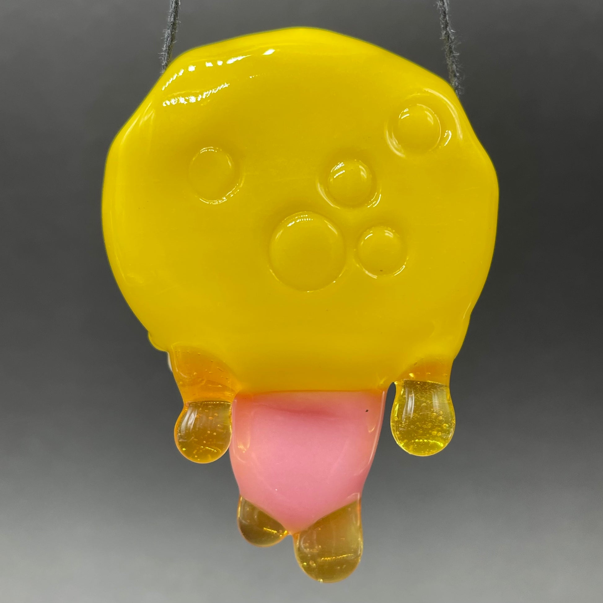 Artisan glass Have a nice day glass pendant - detailed craftsmanship
