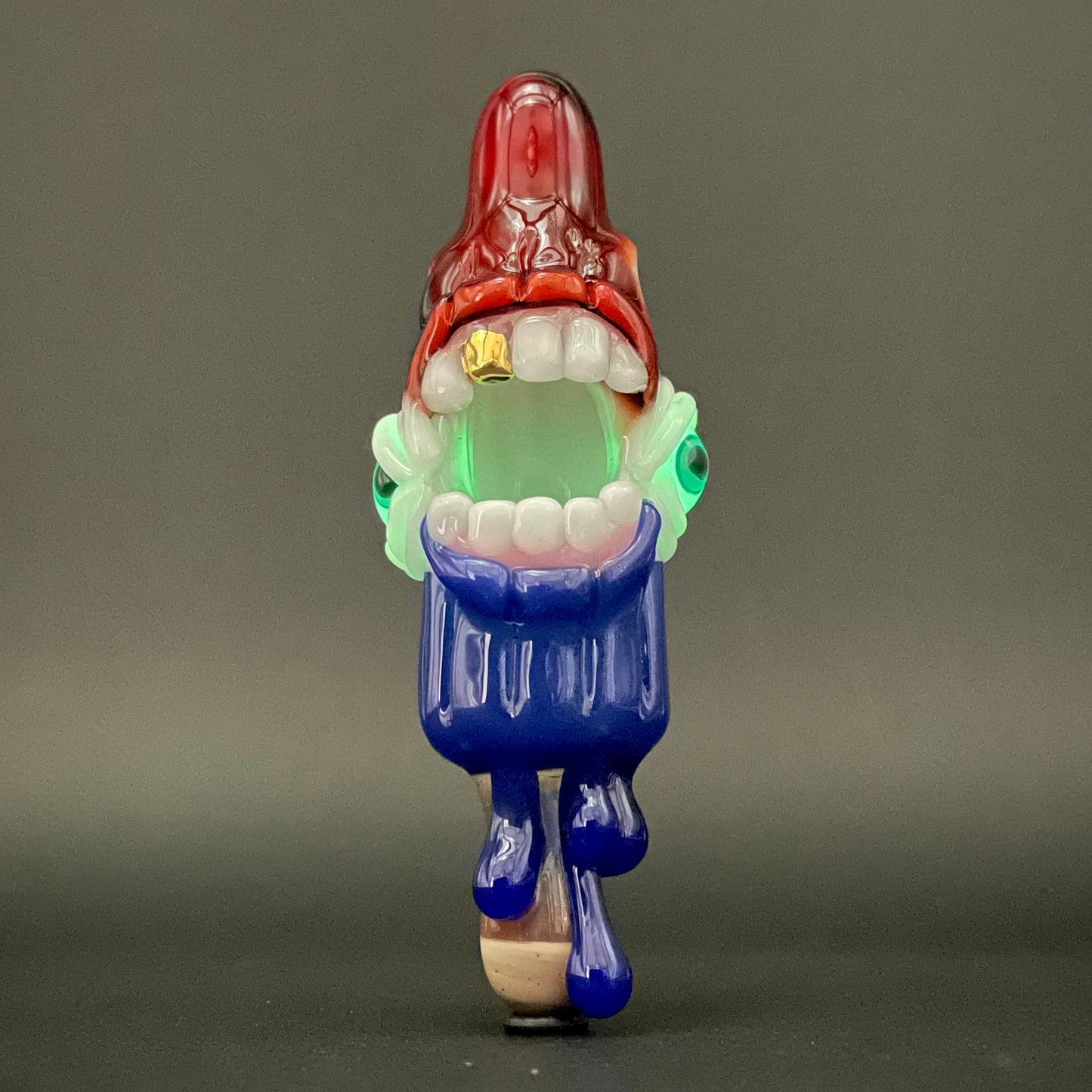Hand-blown Calm like a bomb pop - Leviathan Glass original