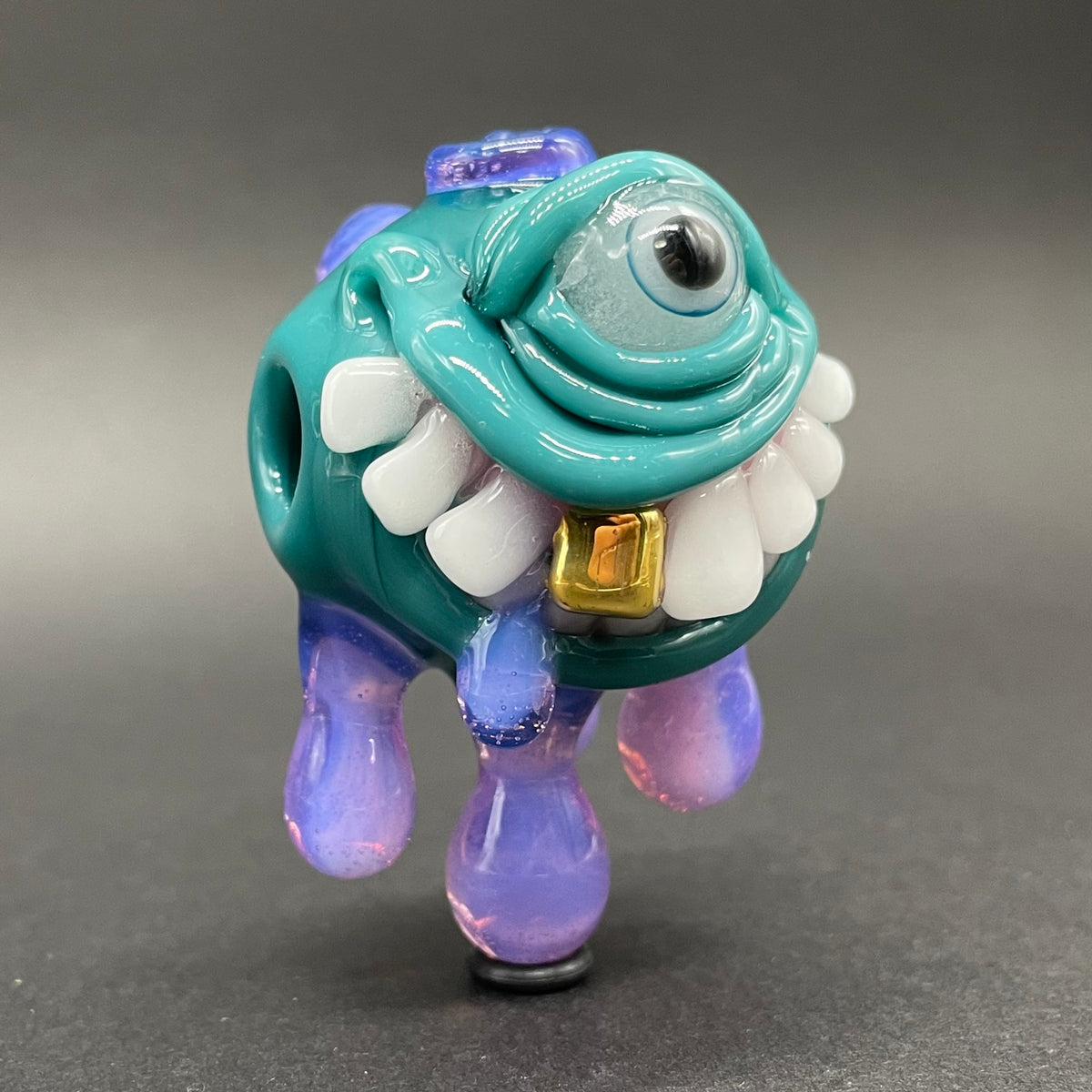 Dripping with sarcasm glass pendant