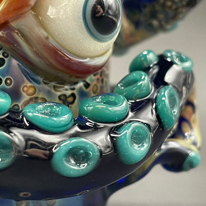 Hand-blown Leviathan wrapped tentacle shot glass - Leviathan Glass original