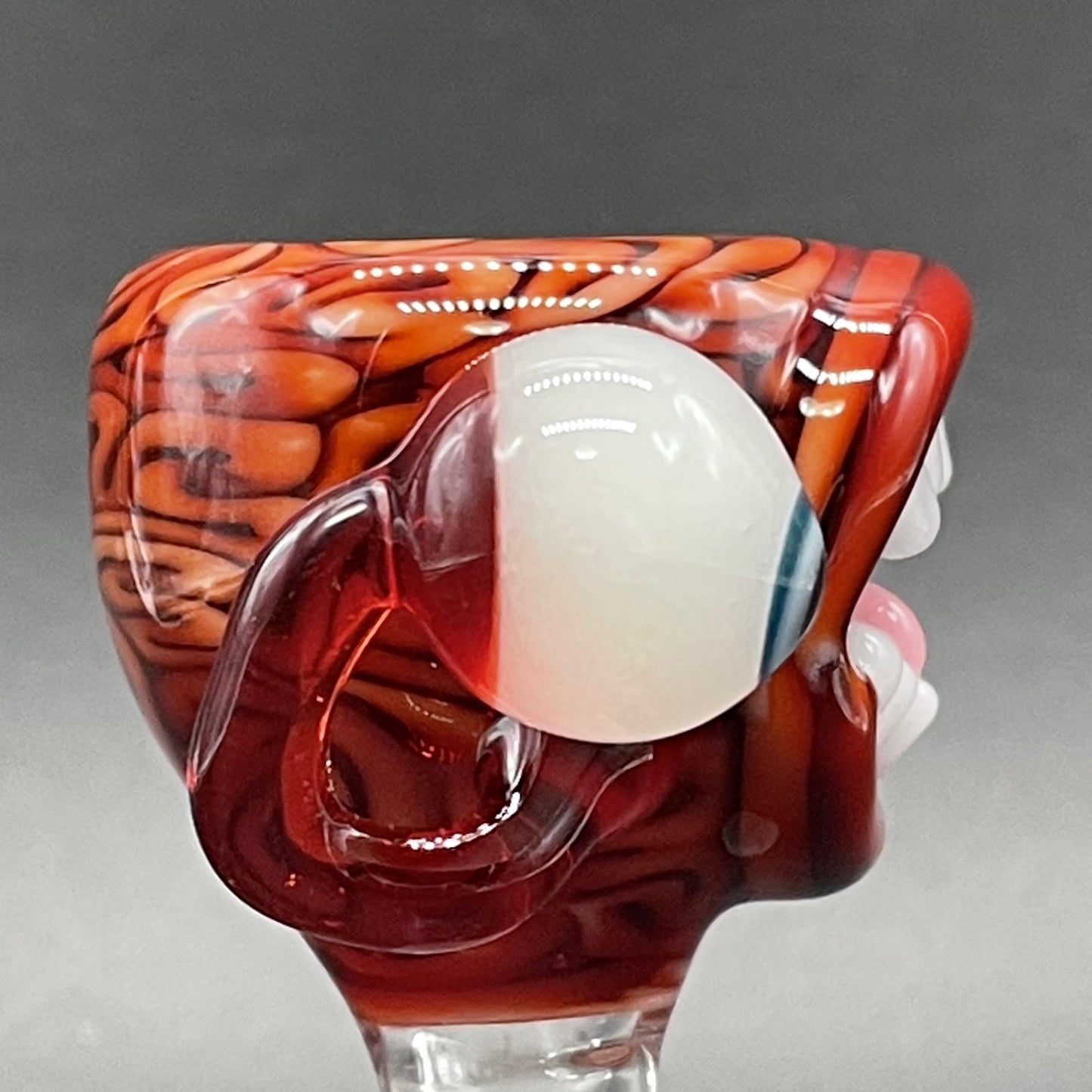Hand-blown 14mm 3 Hole Brain Slide - Leviathan Glass original