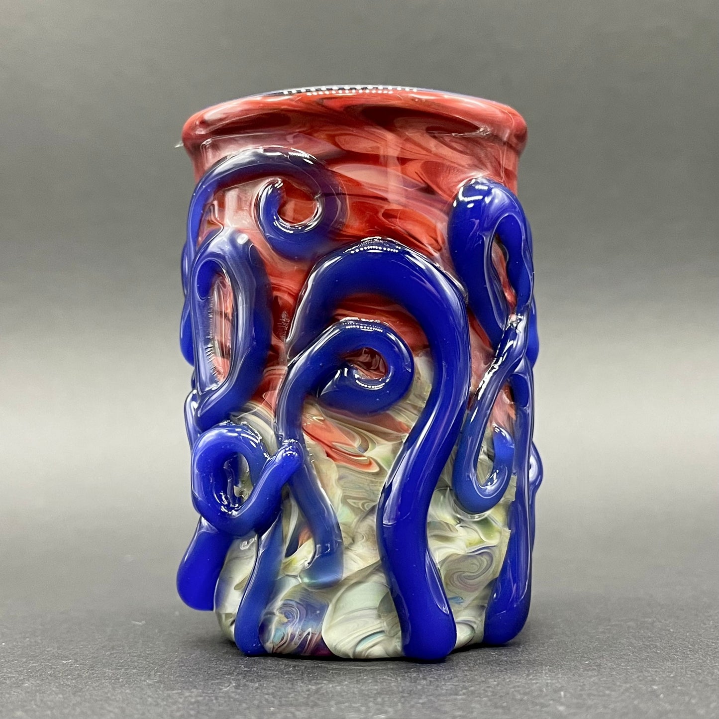 Hand-blown kraken glass cup - Leviathan Glass original