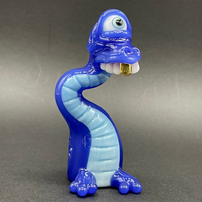 Cyclopsasarus glass pendant hand blown glass art - Leviathan Glass