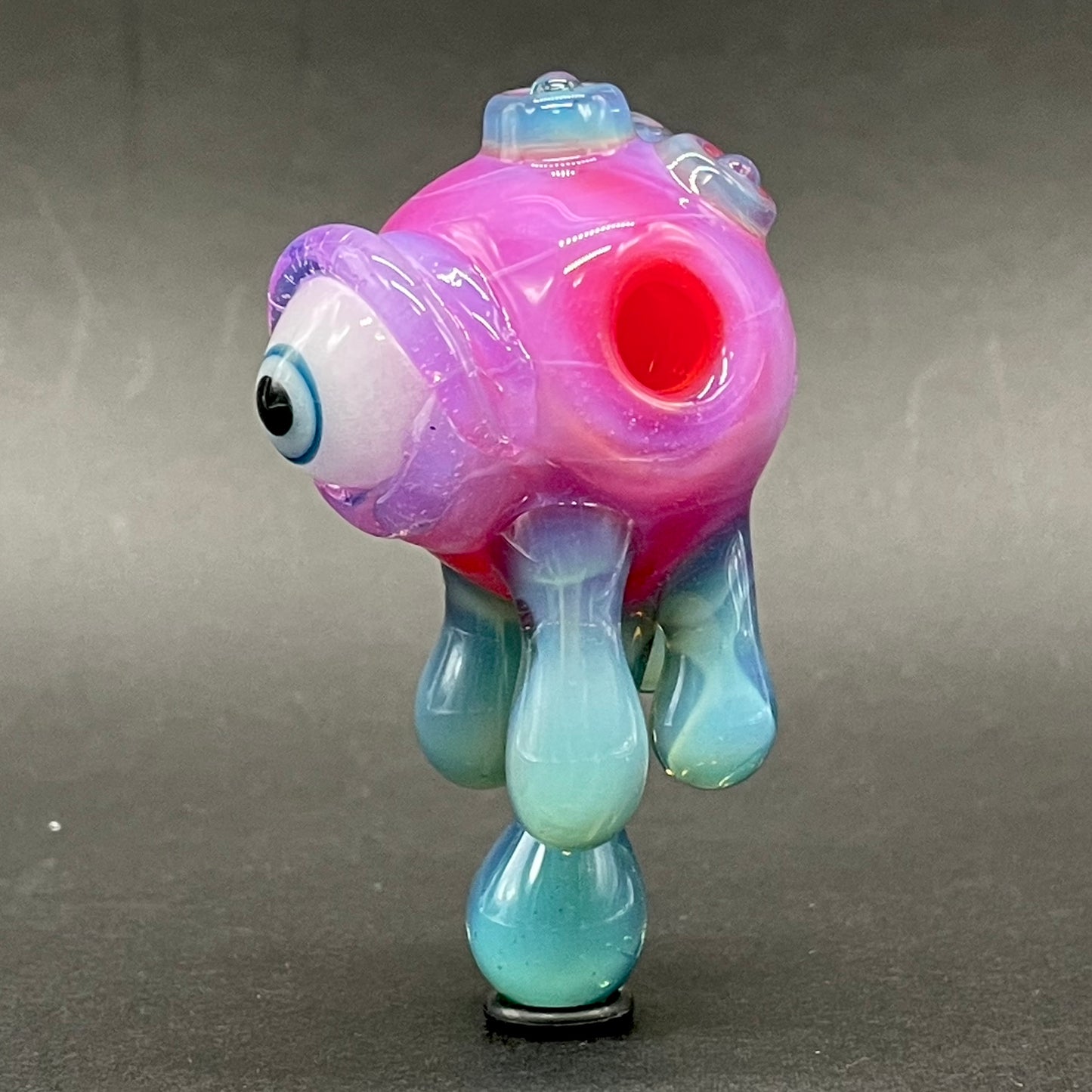 Drippy cyclops glass pendant