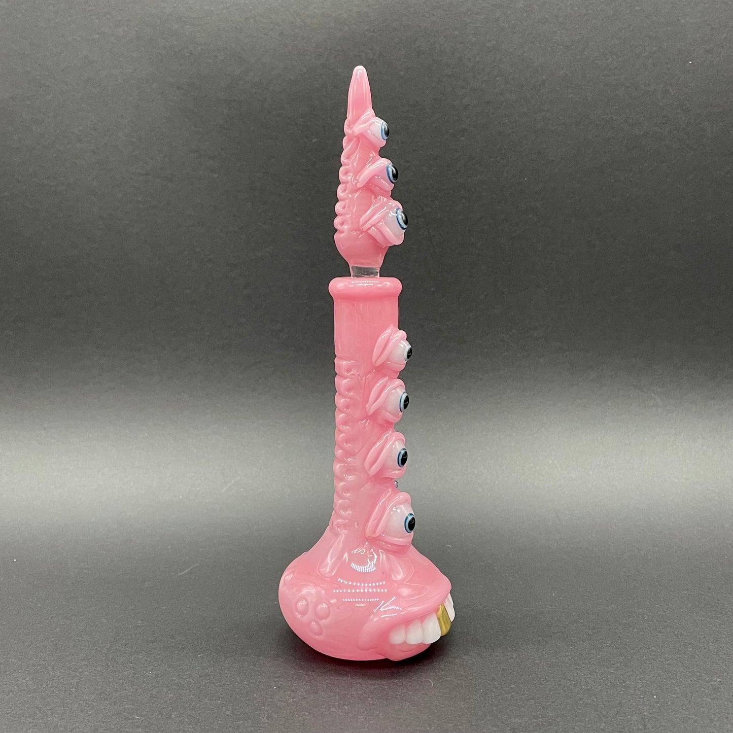 Hand-blown Pink tear Pensieve - Leviathan Glass original
