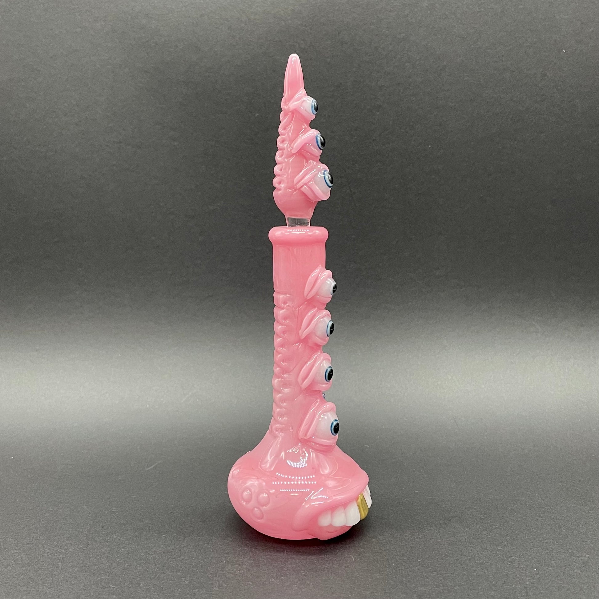Hand-blown Pink tear Pensieve - Leviathan Glass original