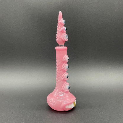Hand-blown Pink tear Pensieve - Leviathan Glass original