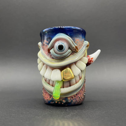 Smiley face shot glass