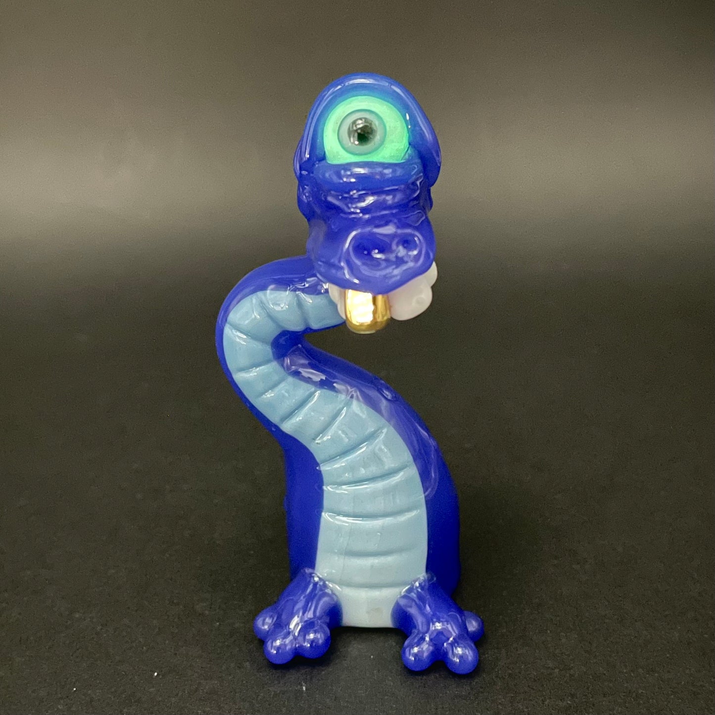 Cyclopsasarus glass pendant hand blown glass art - Leviathan Glass